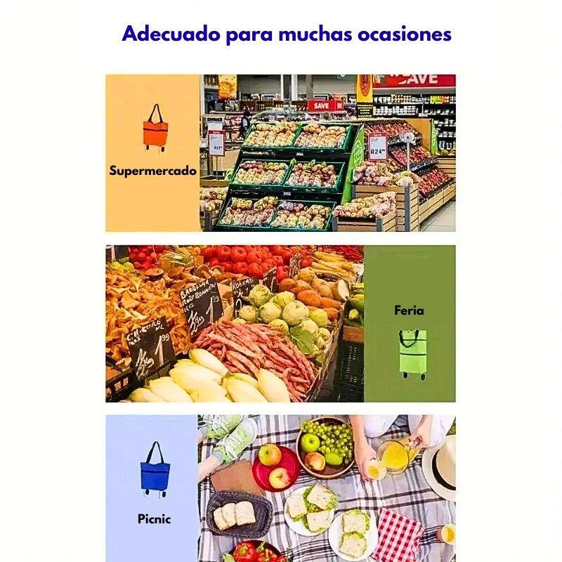 Bolsa de compras 2 en 1