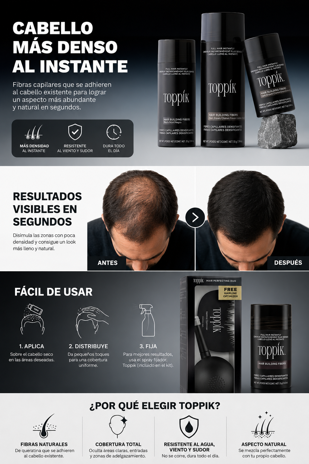 Toppik - Más volumen, más confianza, al instante