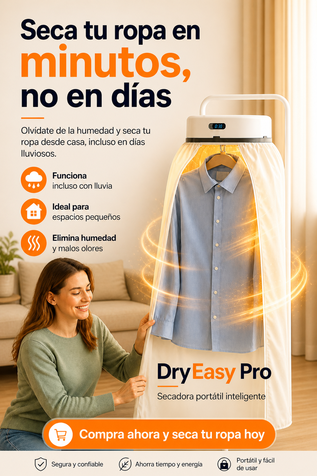 Secadora de Ropa Portatil