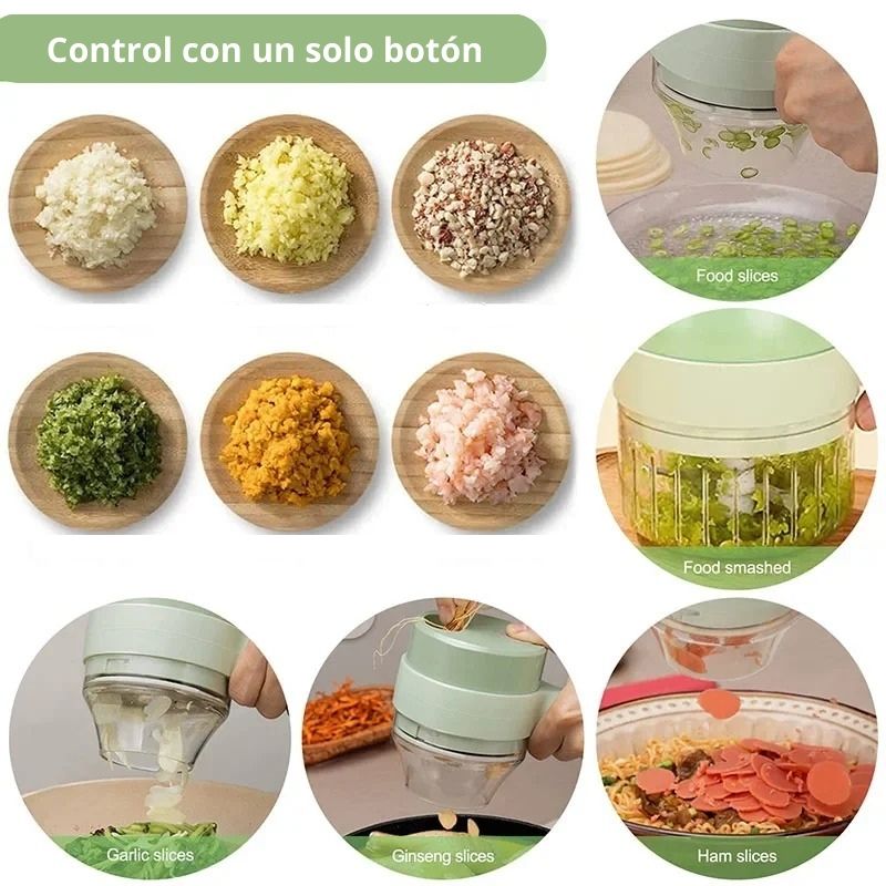 Cortador y Triturador Eléctrico Portátil