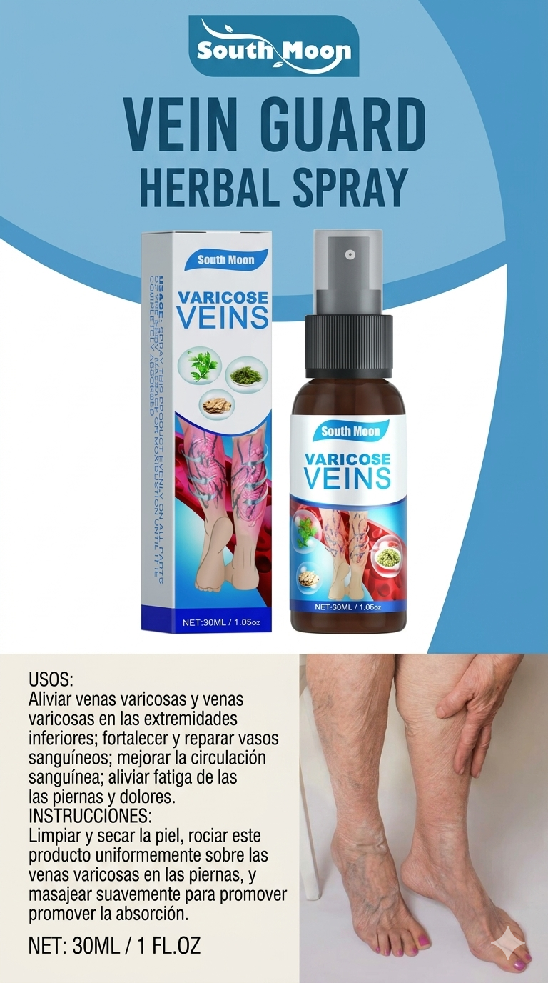 VARICOSE VEINS Spray 2x1 + 24 parches activos