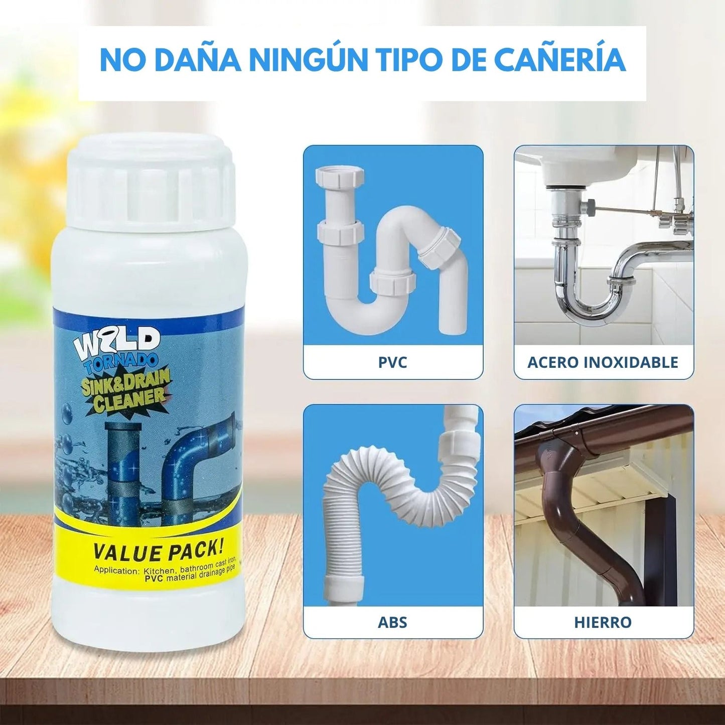 DESTAPADOR DE CAÑERIAS (pack de 3 unidades)