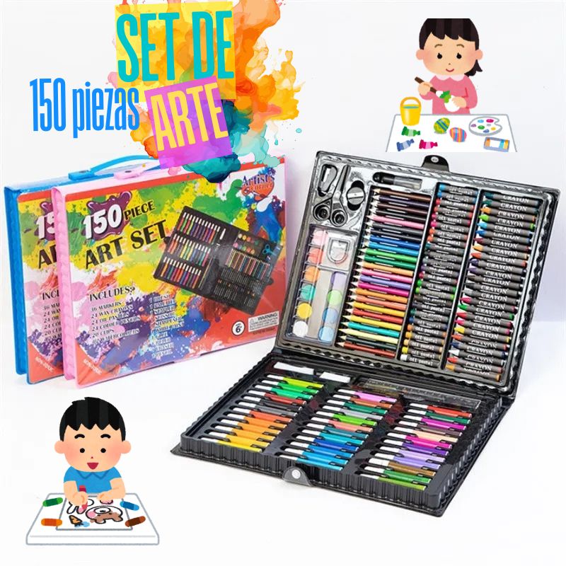 Set De Arte Maleta 150 Piezas
