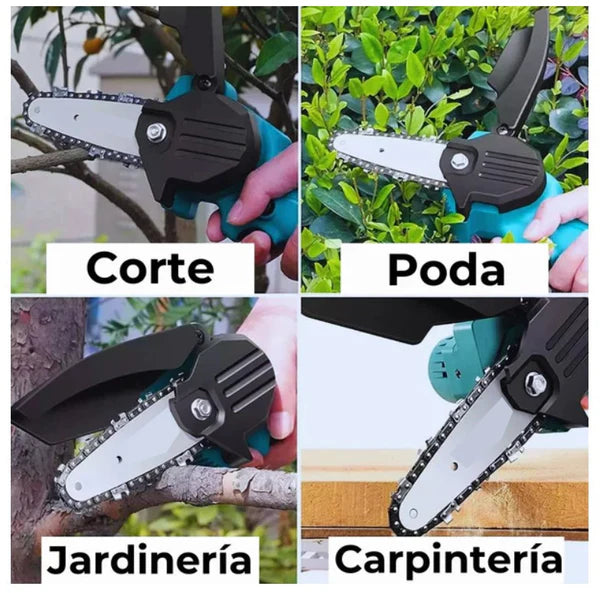 MINI SIERRA ELECTRICA 6'' + 2 BATERIAS 48v